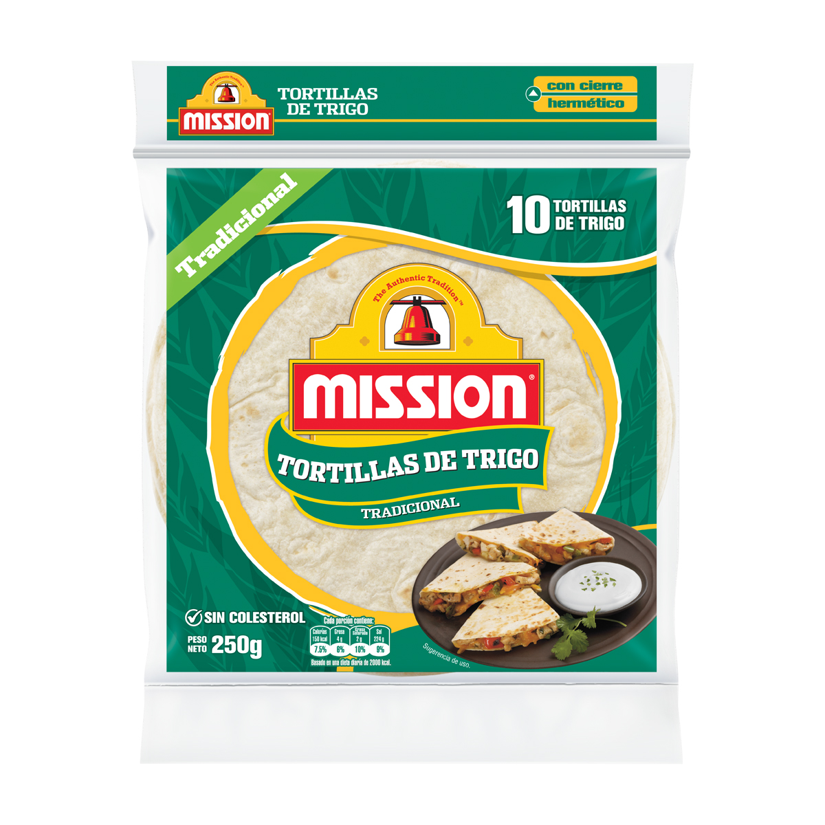 Tortilla de trigo 8" Mission