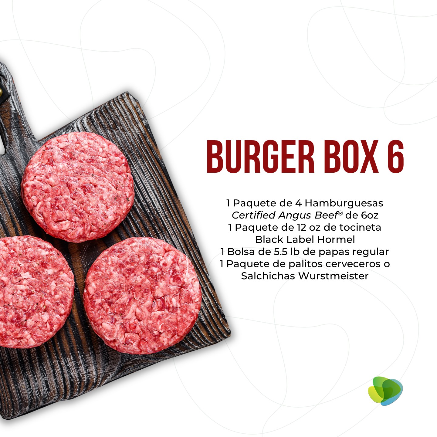 Burger Box 6 oz