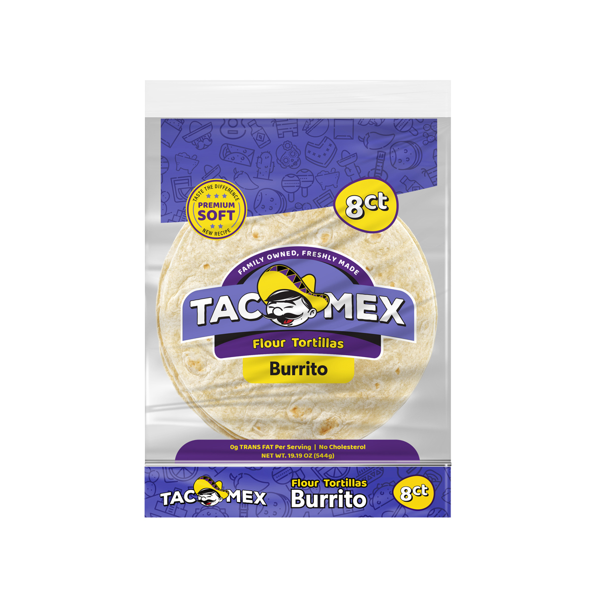 Tortilla Trigo 10" Burrito Tacomex